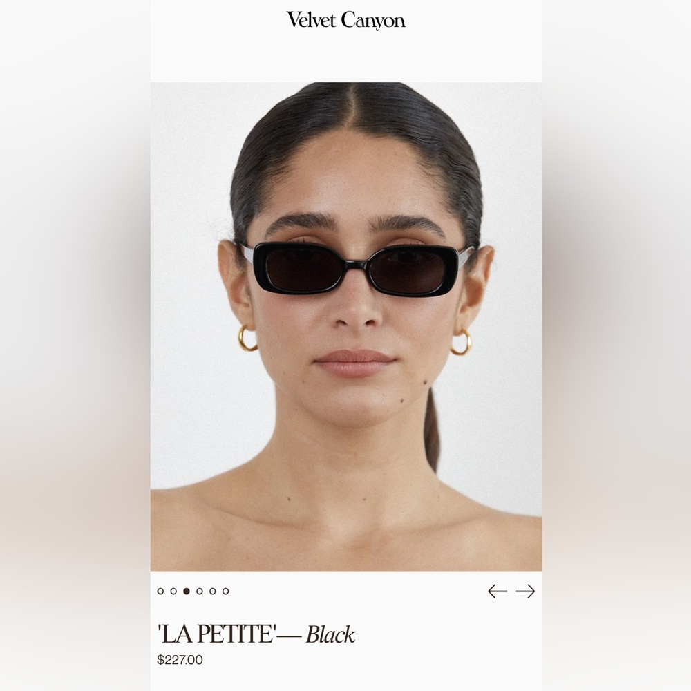 Velvet canyon la petite sunglasses NWT